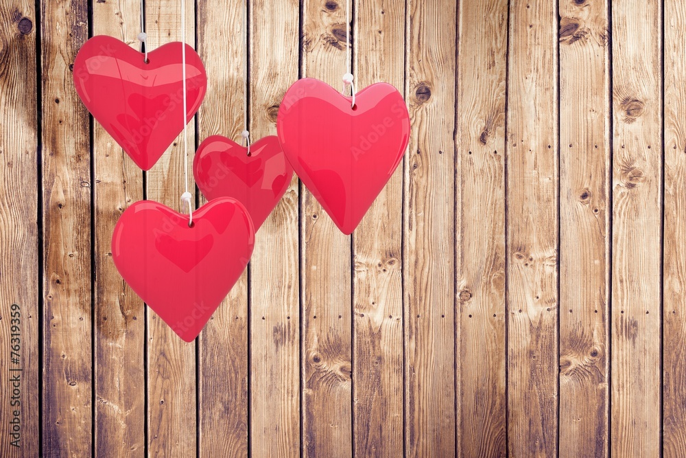 Composite image of love hearts Composite image of love hearts