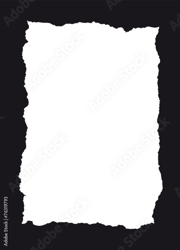 Rahmen aus gerissenem Papier