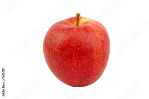 Red Royal Gala apple isolated on white.