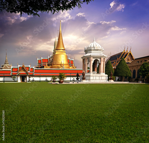 Canvas Print Wat Phra Kaeo,Bangkok,Thailand