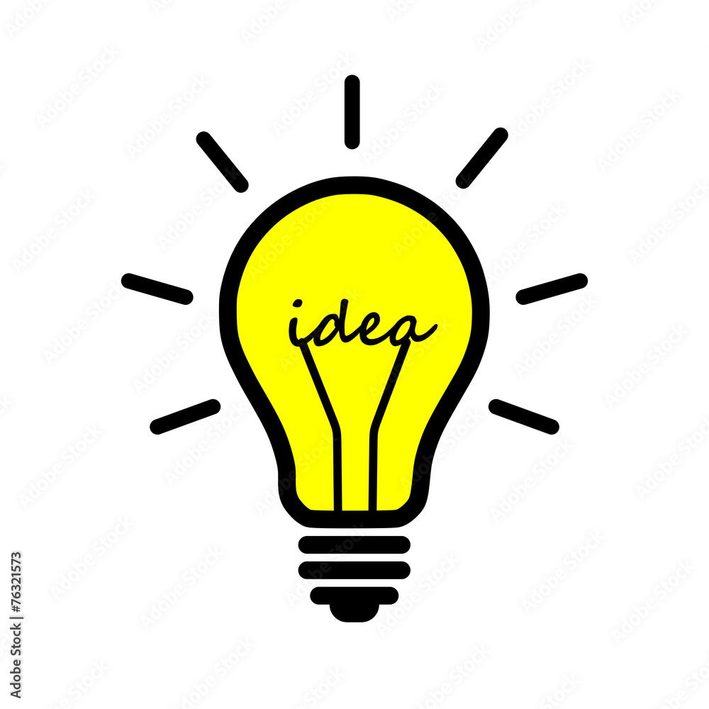 Kan beviser Fortolke Light bulb, idea Stock Vector | Adobe Stock
