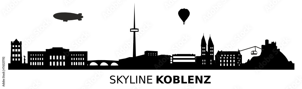 Obraz premium Skyline Koblenz