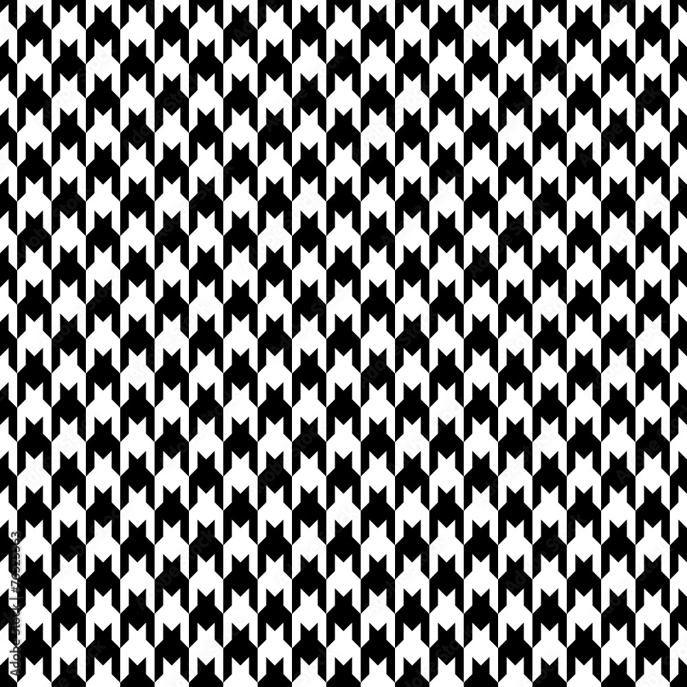 Seamless Houndstooth Pattern Black/White Vertical Seamless Houndstooth Pattern Black/White Vertical