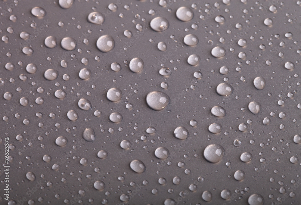 Drops of water on the colored background Drops of water on the colored background