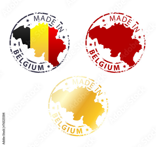 made in Belgium stamp