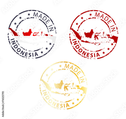 made in Indonesia stamp