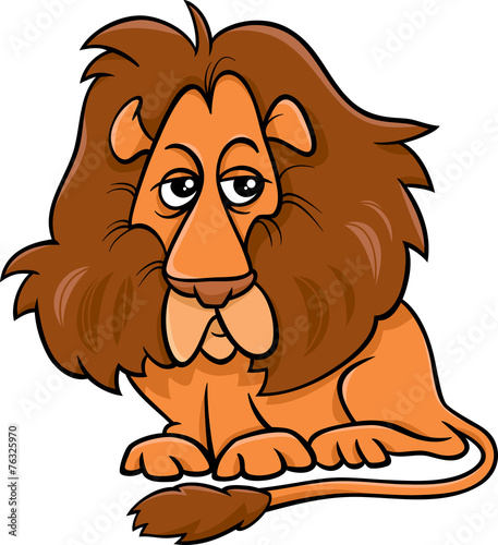 lion animal cartoon illustration