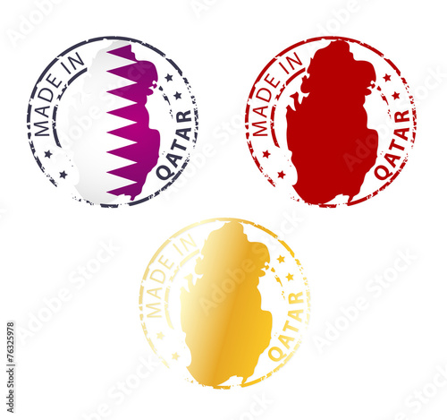 made in Qatar stamp