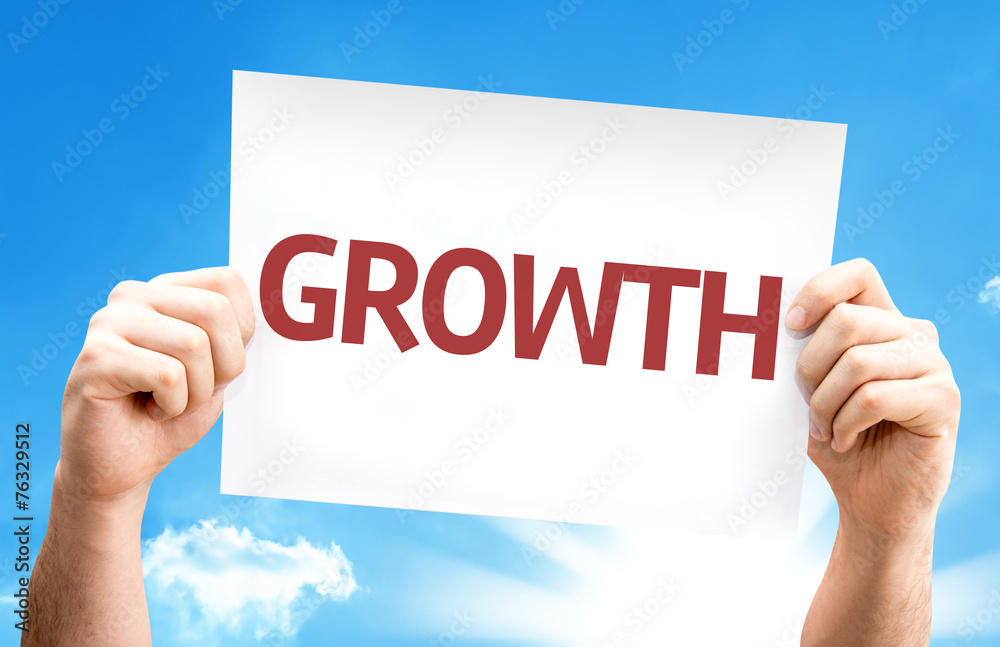 Growth card with beautiful day Growth card with beautiful day