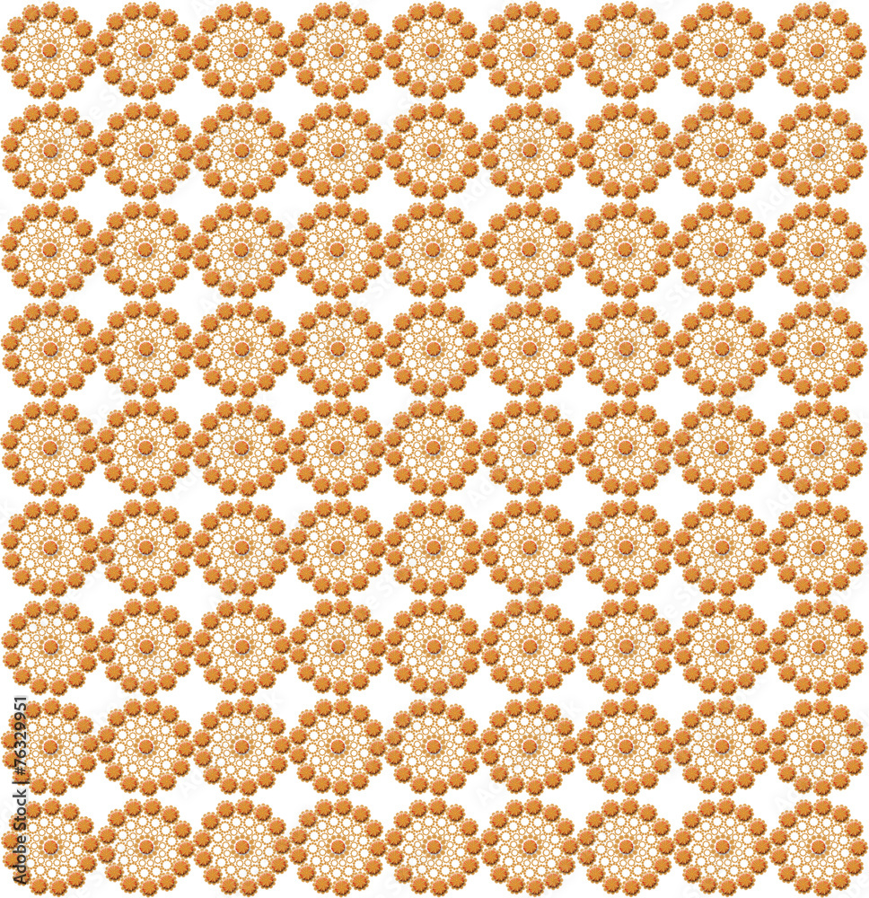 luxurious wallpapers with round brown patterns