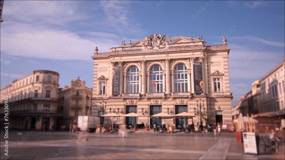 Timelapse hyperlapse Montpellier Comédie