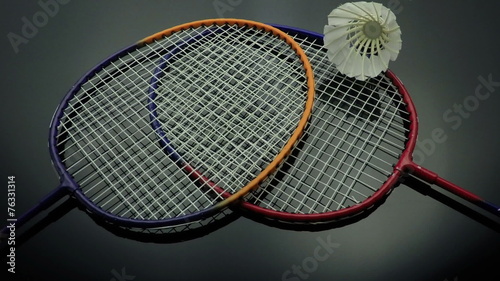 badminton slow motion bounce