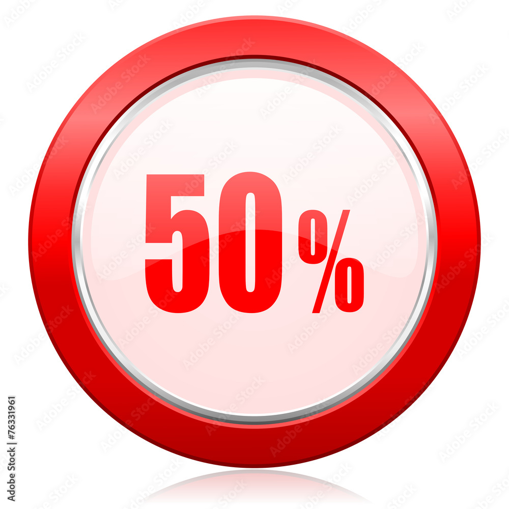 50 percent icon sale sign 50 percent icon sale sign