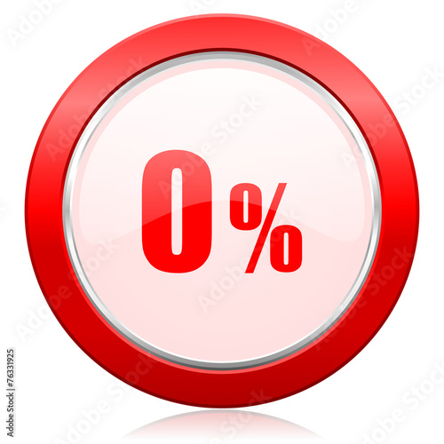 Free Download 0 percent icon sale sign - GFXLoad