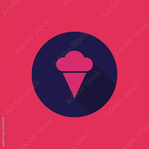 Obraz na płótnie Ice Cream Flat Icon