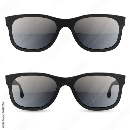 Classic sunglasses vector template