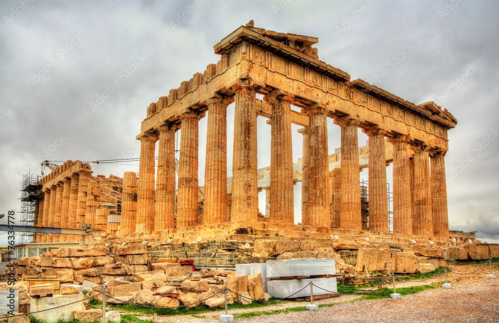 View of the Parthenon in Athens - Greece