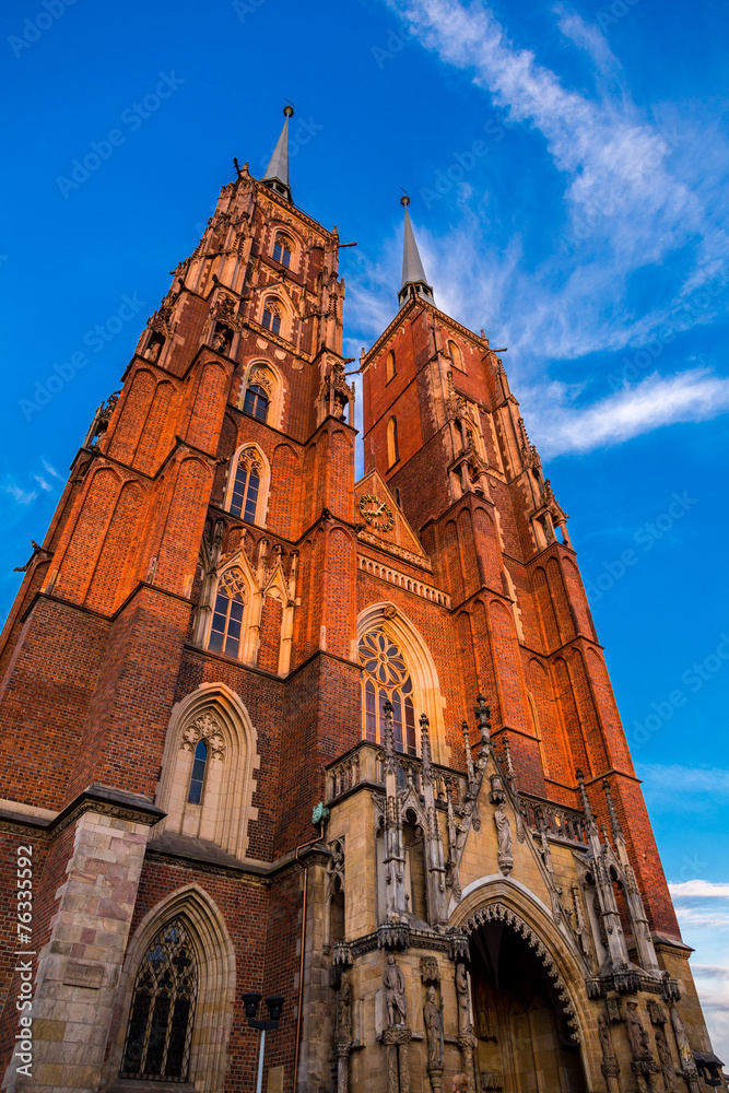 Obraz premium Cathedral St. John in Wroclaw