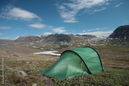 Zelten auf Grönland