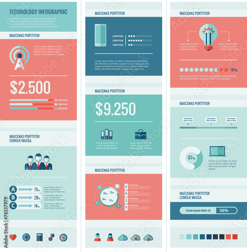 Technology Infographic Elements