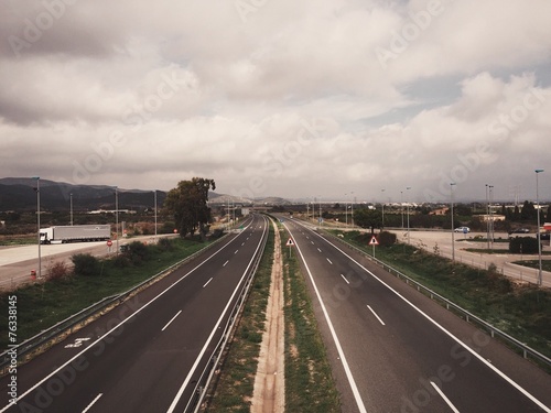 Empty highway to south