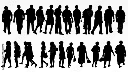 People silhouettes collection