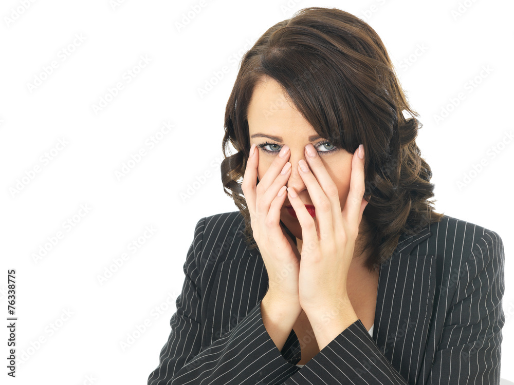 Tired Upset Business Woman Tired Upset Business Woman