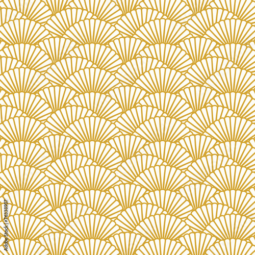 Scallop pattern repeat background