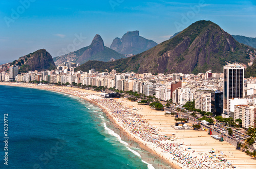 View of Copacabana Beach in Rio de Janeiro