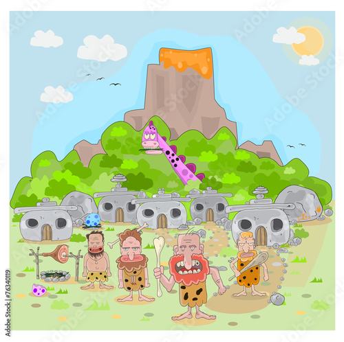 Stone Age Vector Illustration