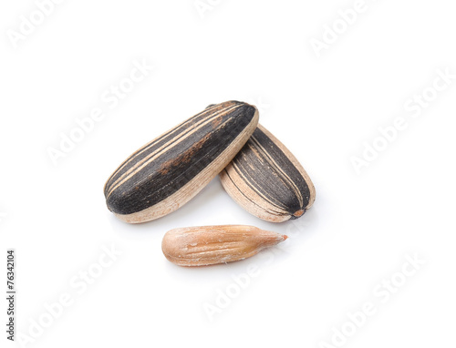 Wallpaper Mural Sunflower seeds on white background Torontodigital.ca