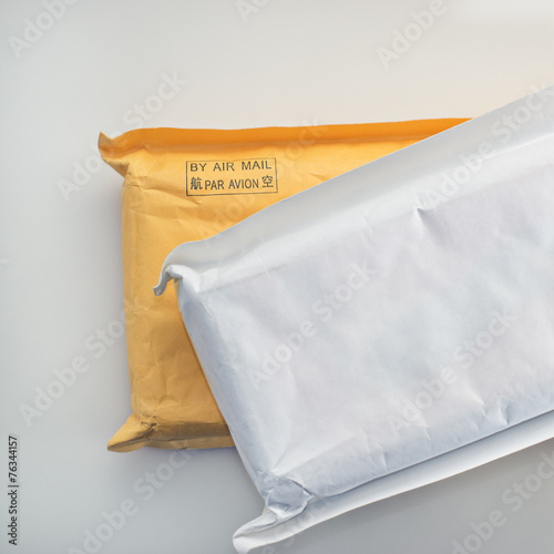 Two air mail parcels