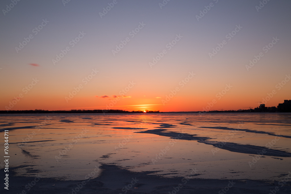 Sunset over Lake Ontario