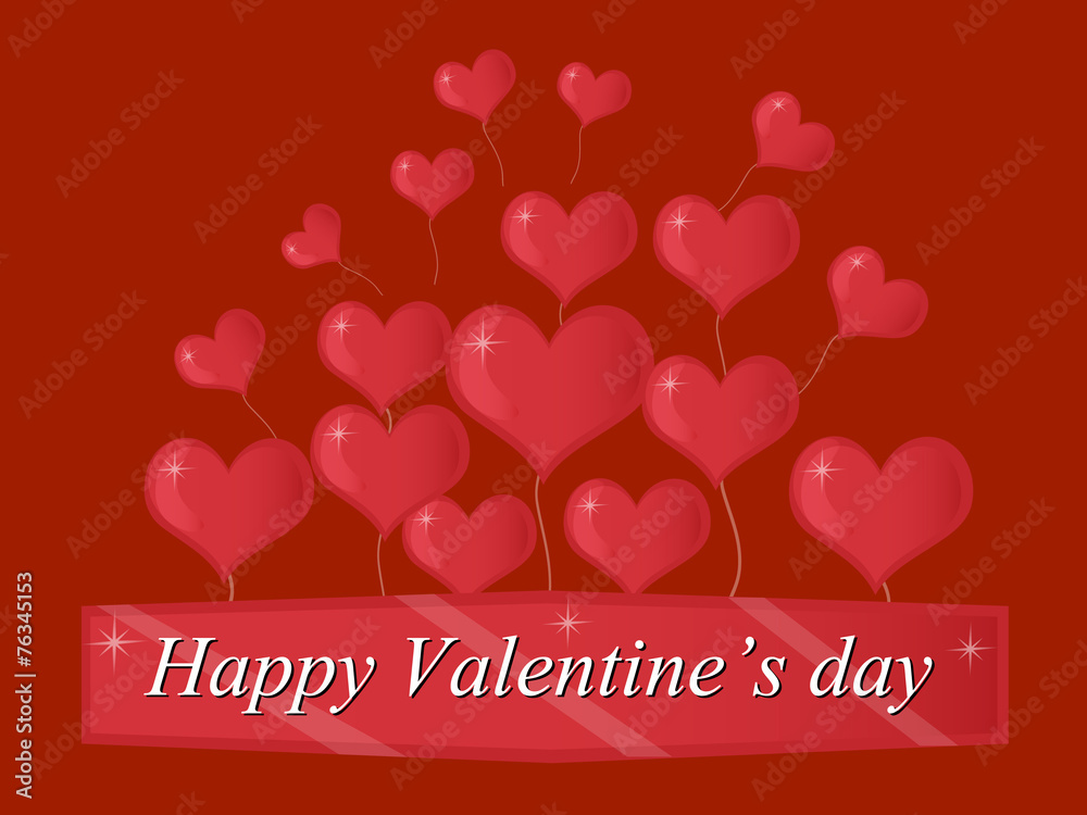 Happy Valentine day vector background