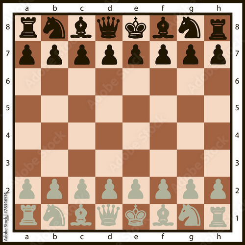 Set of chess pieces