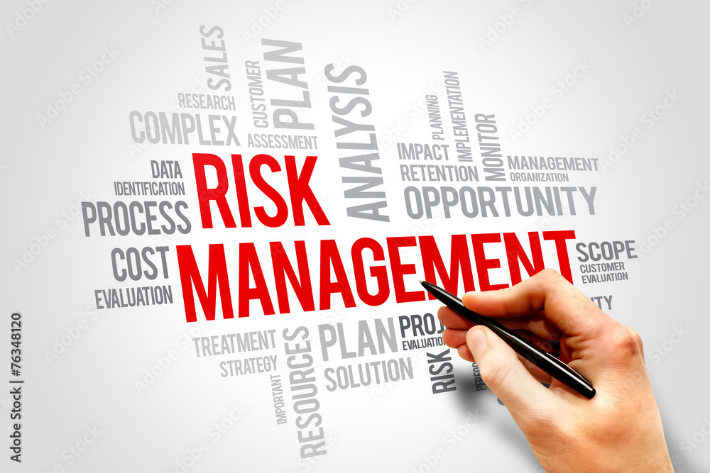 Risk management words cloud, business concept Risk management words cloud, business concept