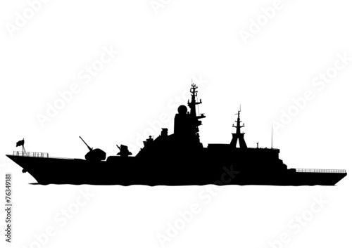 Large warship photo