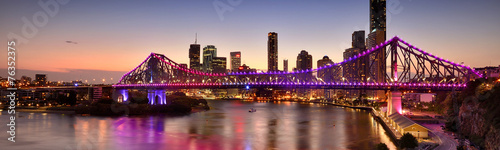 The Story Bridge in Brisbane, QLD - Australia. photo