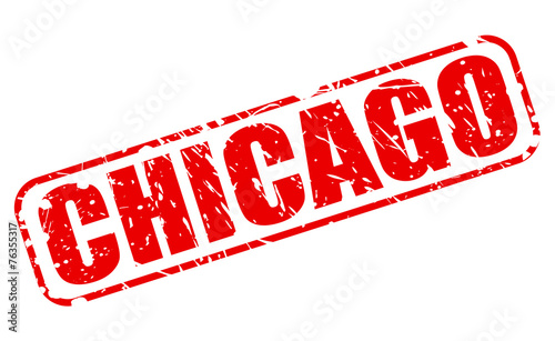 Chicago red stamp text
