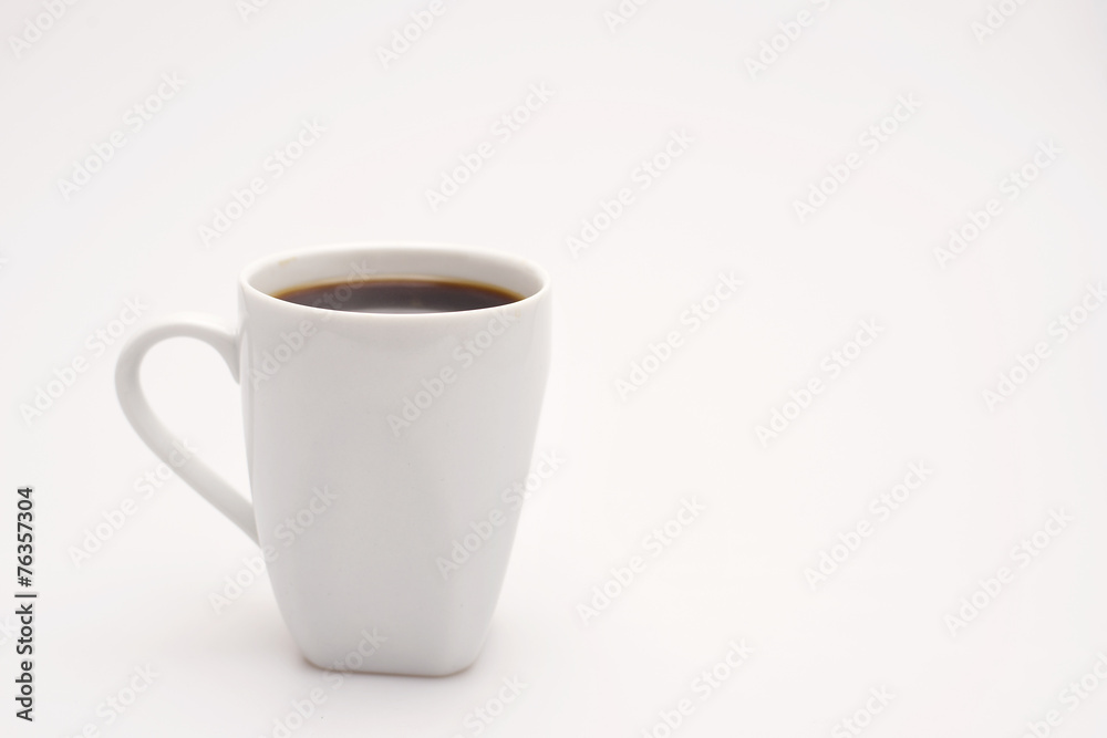 Brown coffee beans isolated on white background Brown coffee beans isolated on white background