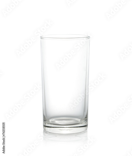Empty glass isolate on white