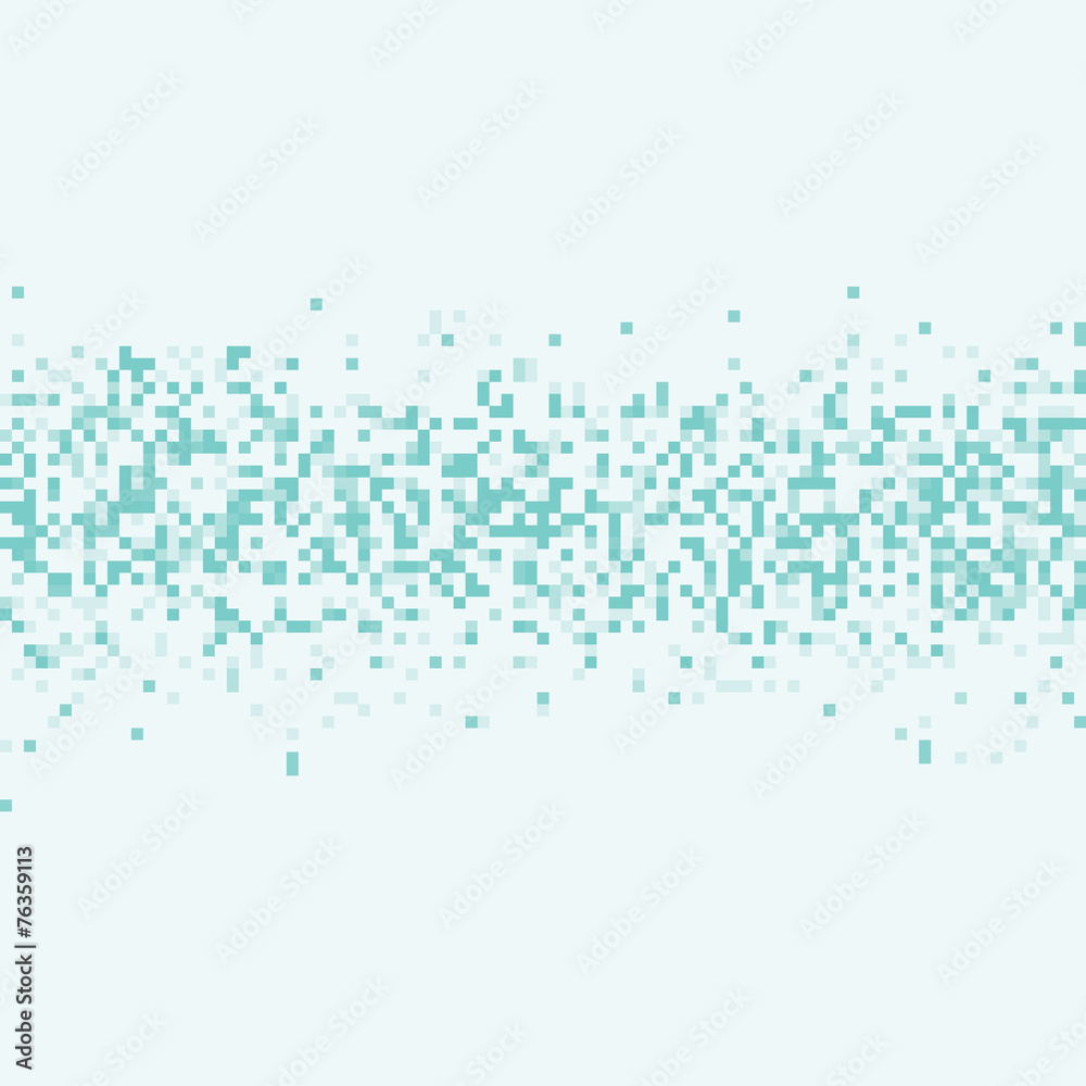 An abstract blue pixel art vector background