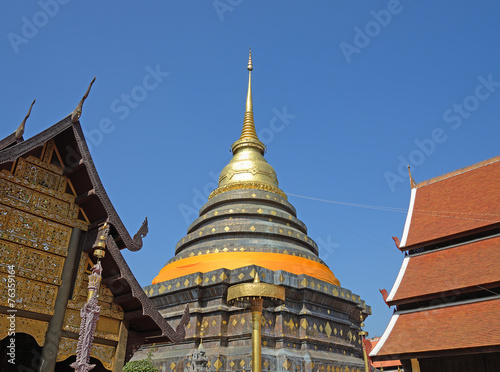 Phra That Lampang Laung pagoda, Lampang Thailand.