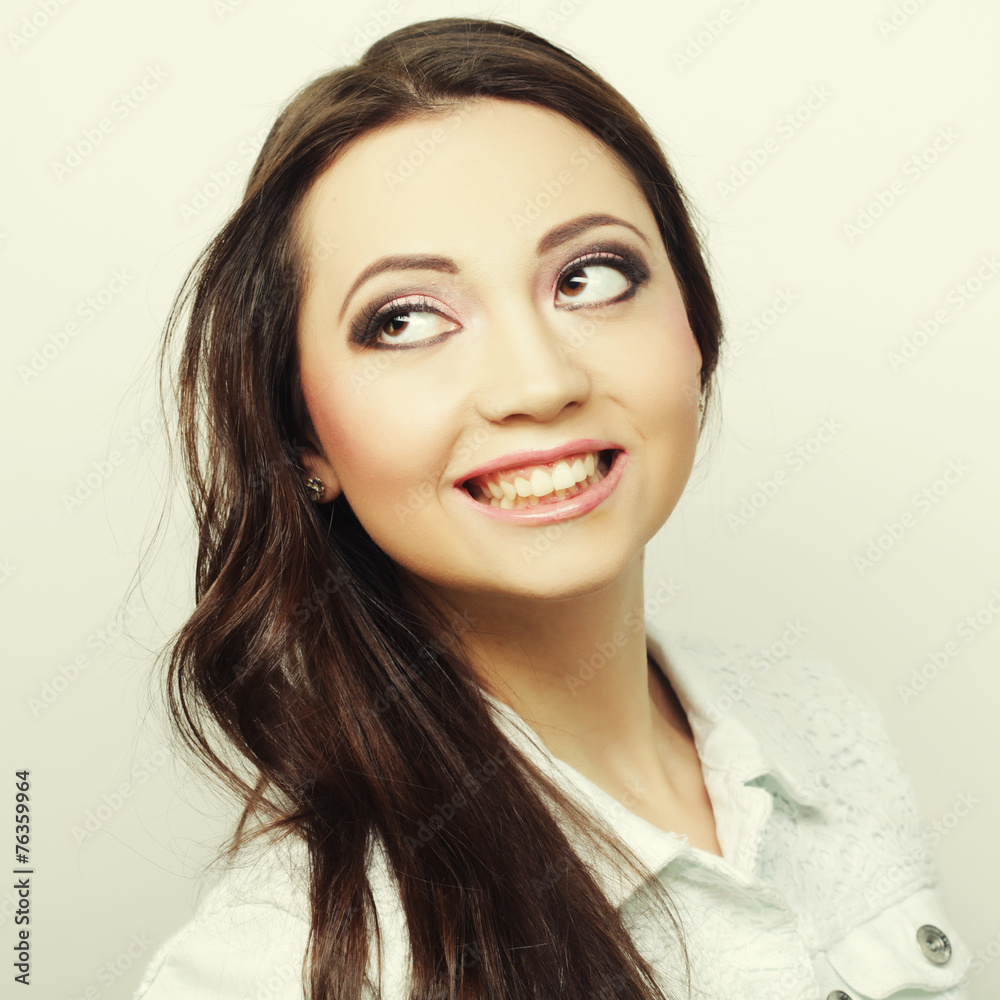 Beautiful young surprised woman. Beautiful young surprised woman.