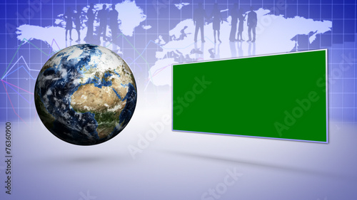 Earth and Business Concept Background