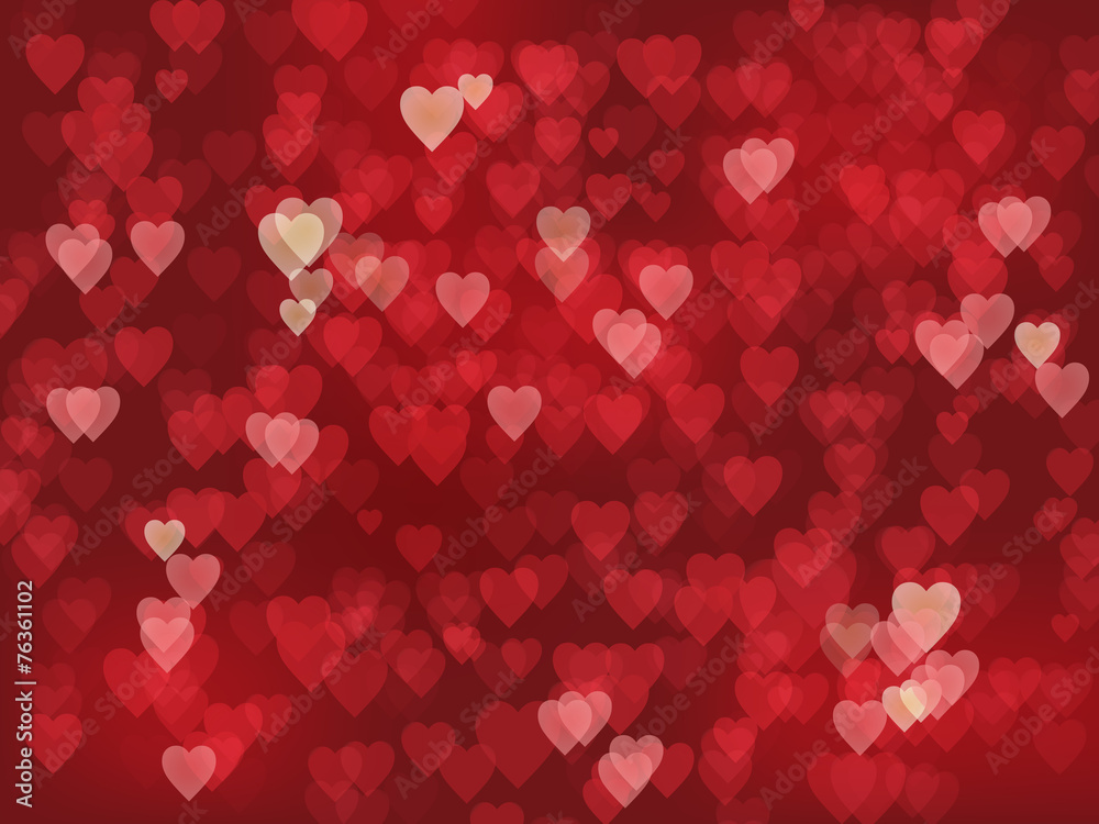 HEARTS Background (lights texture valentine’s day) - obrazy, fototapety, plakaty 