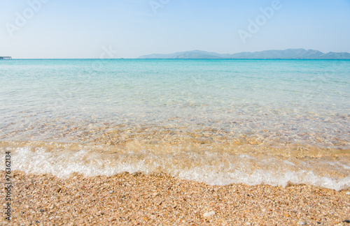 sea beach blue sky and sunlight relaxation landscape
