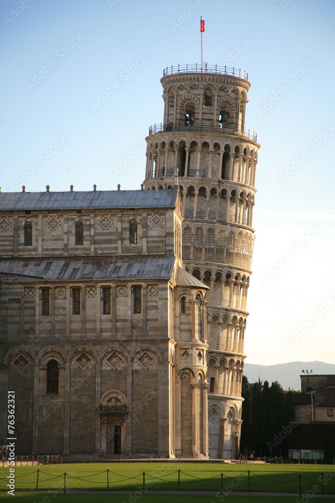 Toscana,Pisa,La Torre pendente e il Duomo.