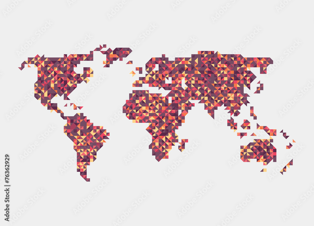 Fototapeta premium World Map Illustration
