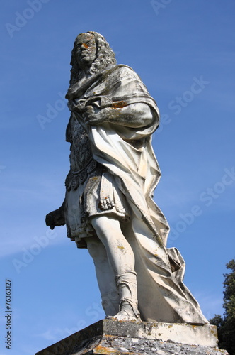 Statue of Cosimo III dei Medici in San Quirico d'Orcia. Tuscany photo